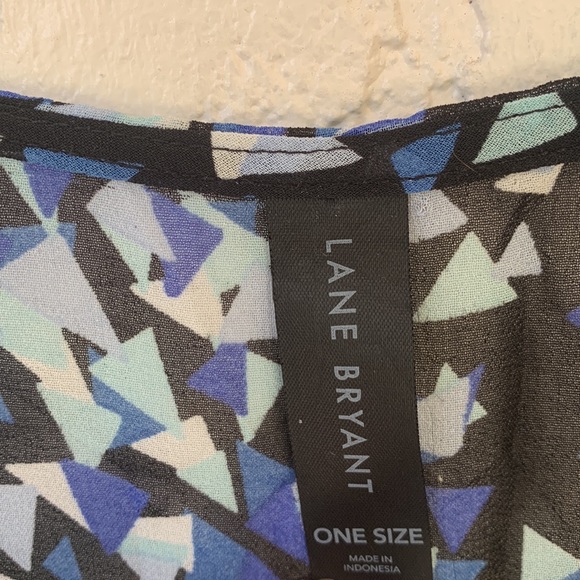 Lane Bryant geometric pattern swim cover up - Picture 7 of 8